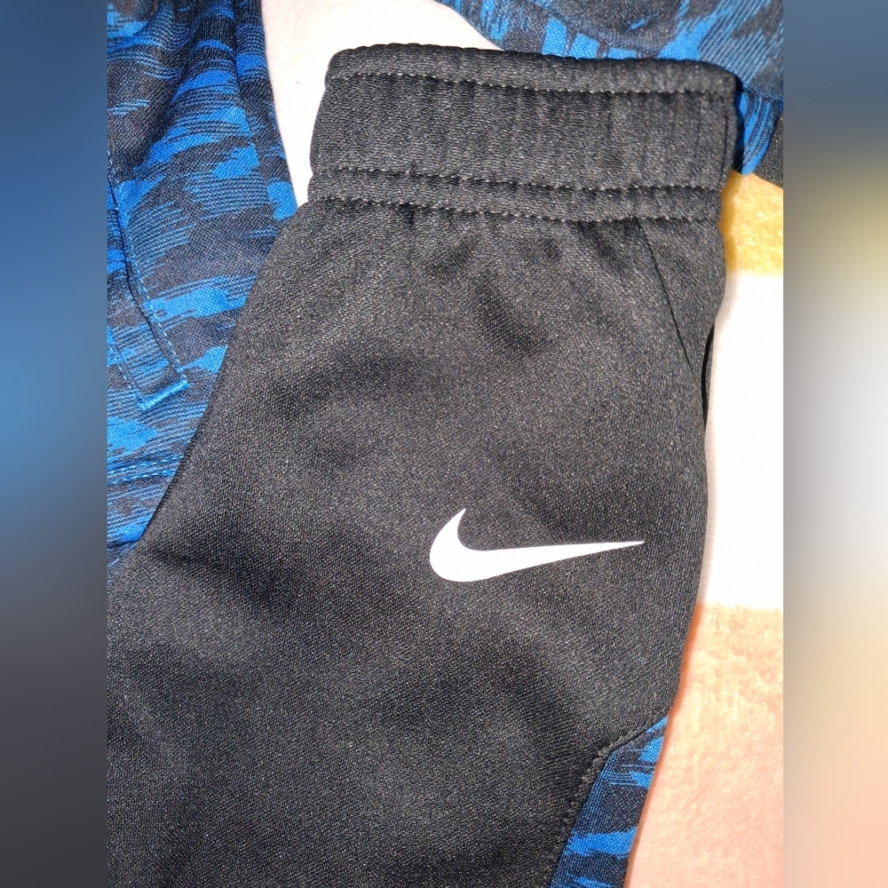 Nike ELITE Kids 2 Piece Sweatsuit Size 12 Months Blue/Black - Picture 13 of 15